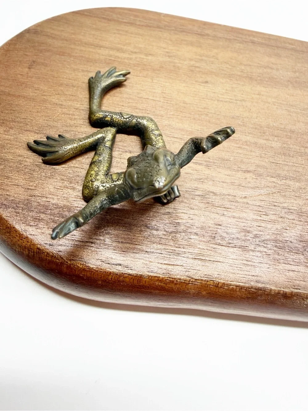 Vintage JJ Jonet Articulated Frog Brooch